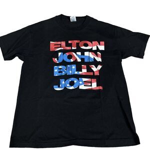 Vintage Billy Joel & Elton John Summer 1994 Tour Concert Tshirt Unisex Size XL